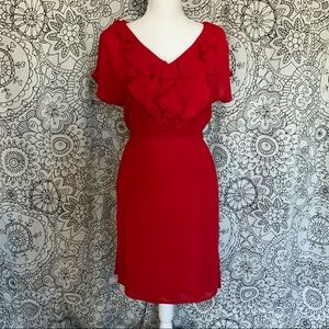 Lands’ End Red 4P Dress